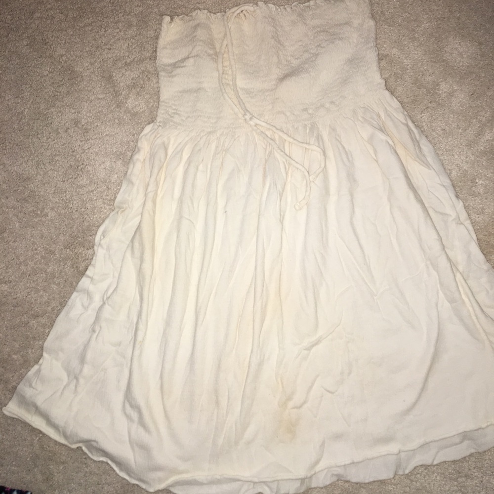 Cream colored beach cover up